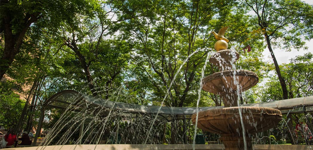 Garden of Peace fountain