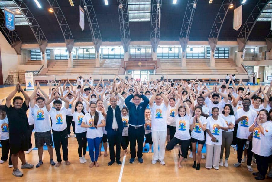 International Yoga Day event @ Siam Universite\\\y